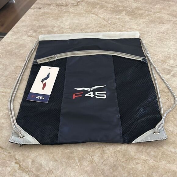 Navy Drawstring Backpack NWT - Picture 1 of 4